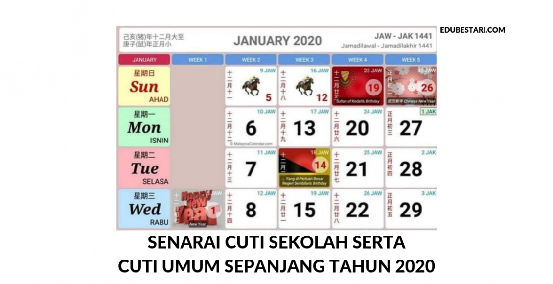 Kalender 2020