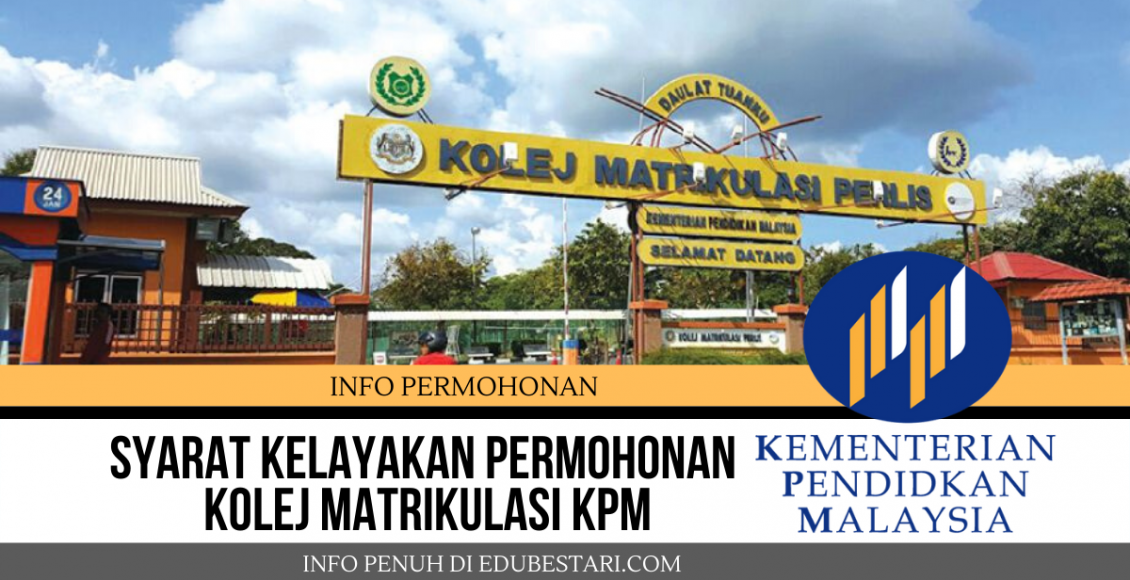 Syarat Kelayakan Permohonan Ke Kolej Matrikulasi