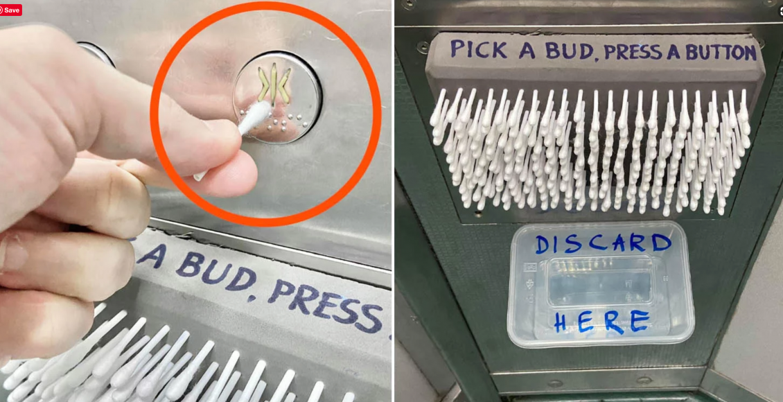 Guna Putik Kapas (Cotton Bud) Dalam Lif