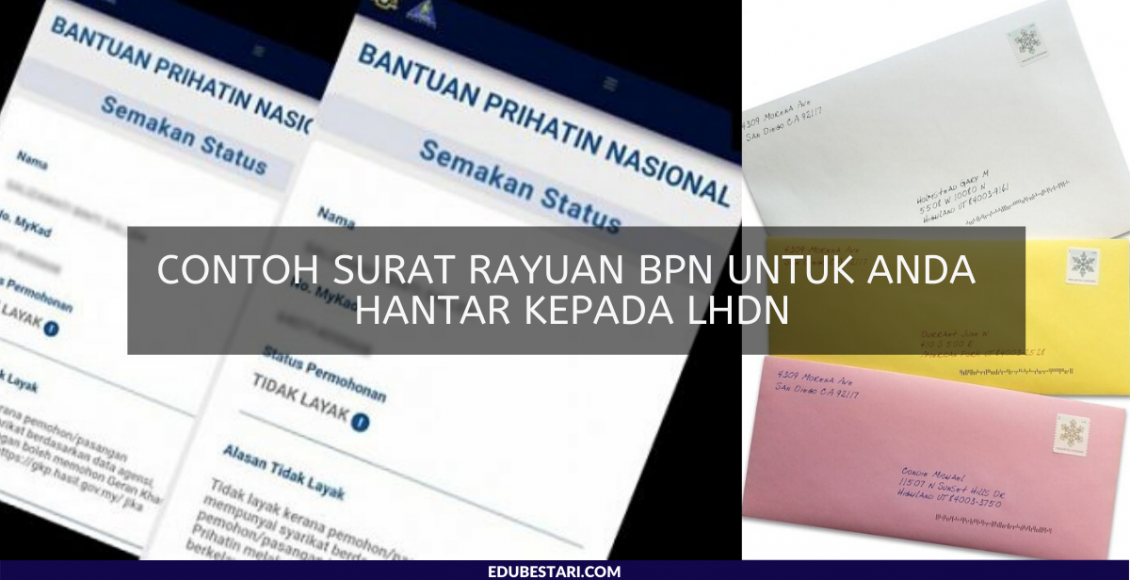 Contoh Surat Rayuan BPN Untuk Anda Hantar Kepada LHDN