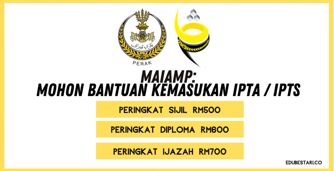MAIAMP: Mohon Bantuan Kemasukan IPTA / IPTS Peringkat Sijil, Diploma & Ijazah