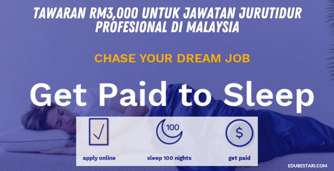 Tawaran RM3,000 Untuk Jawatan Jurutidur Profesional di Malaysia, Hanya Perlu Tidur