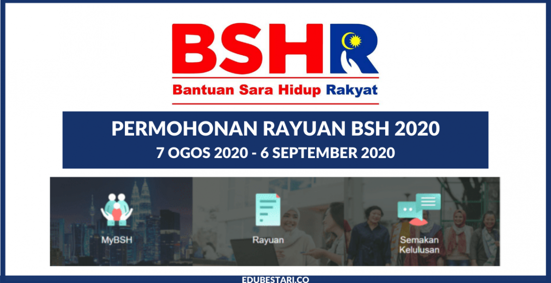 permohonan rayuan bsh 2020 7 ogos 2020 - 6 september 2020