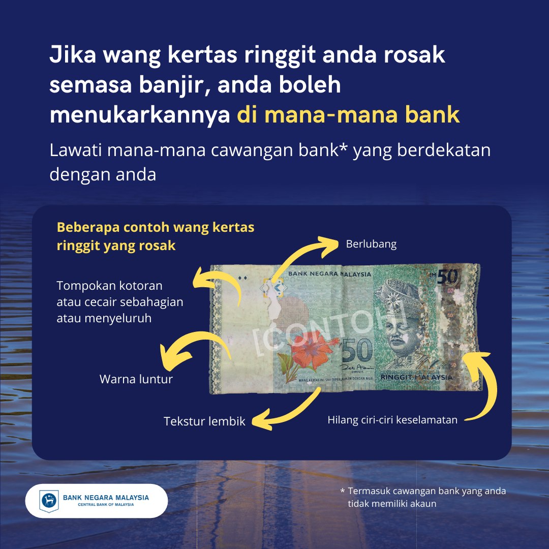 Duit Rosak Koyak Masih Ada Nilai Ini Cara Tukar Duit Rosak Di Bank