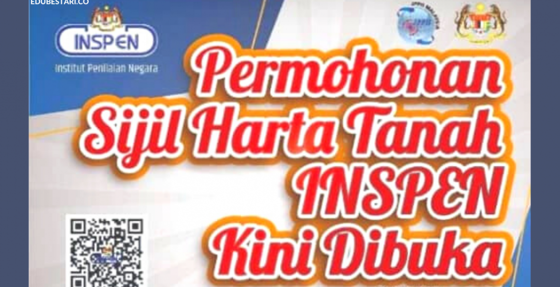 Permohonan Program Sijil Harta Tanah INSPEN Kemasukan 2020 Kini Dibuka