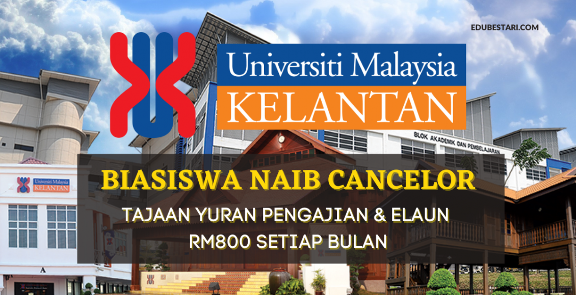 Tawaran Biasiswa Naib Cancelor UMK. Terima Elaun RM800 Setiap Bulan & Tajaan Yuran Pengajian