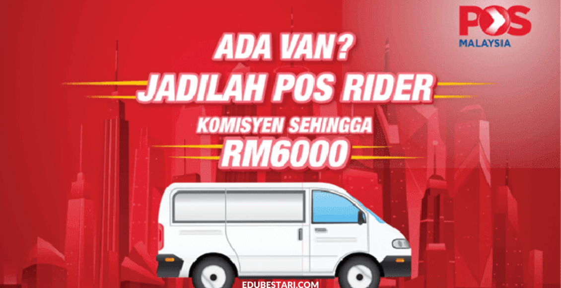 Peluang Kerjaya Sebagai Pos Rider Malaysia. Komisen Sehingga RM10,000 Sebulan Menanti Anda