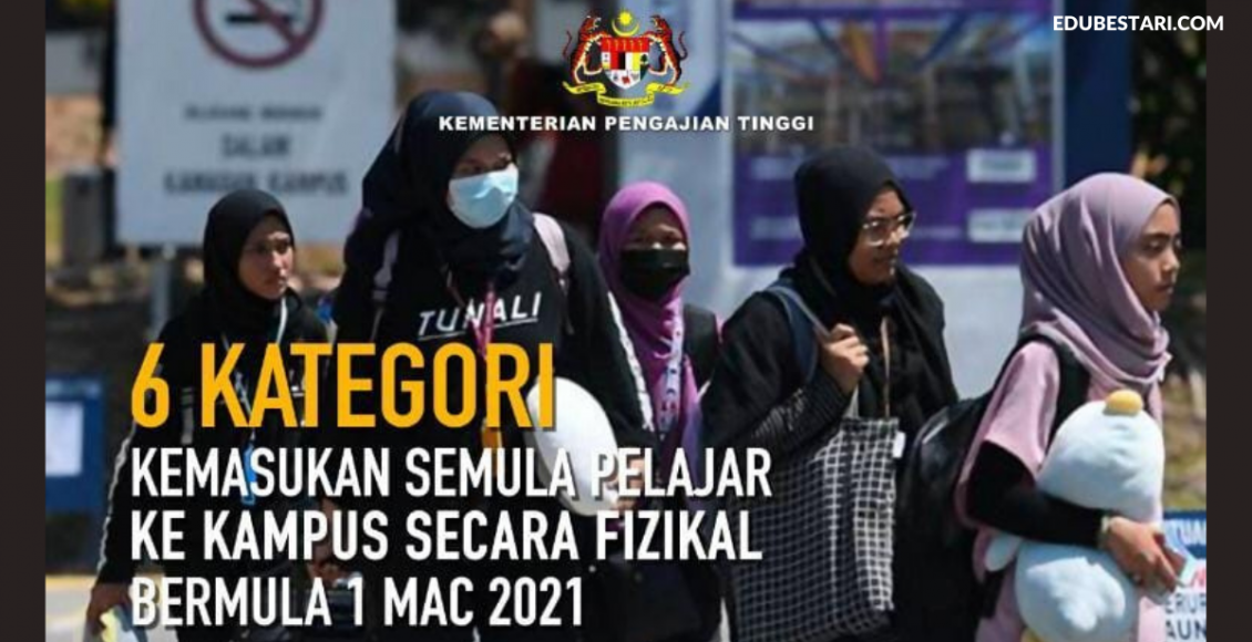 Terkini: 6 Kategori Pelajar Yang Dibenarkan Pulang Ke IPT Mulai 1 Mac 2021