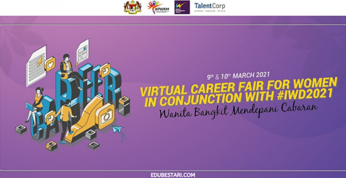Karnival Kerjaya Wanita: Daftar Karnival Kerjaya Online Anjuran KPWKM. Lebih 100 Jawatan Kosong