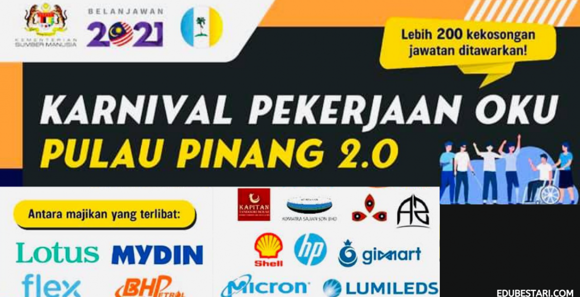 Karnival Pekerjaan OKU Pulau Pinang 2.0: Pelbagai Peluang Pekerjaan Untuk Pekerja OKU