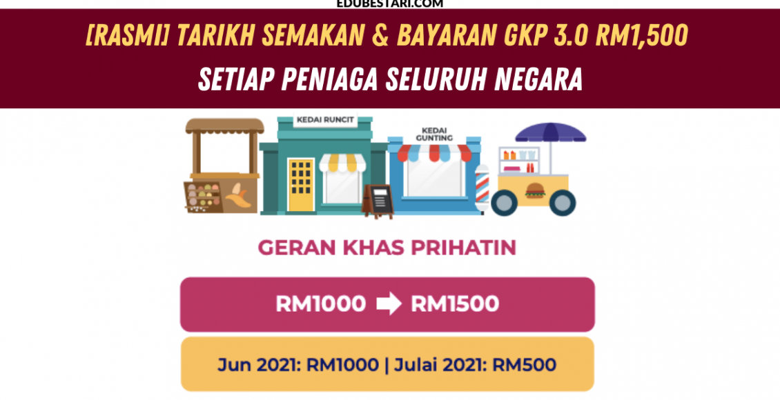 [Rasmi] Tarikh Semakan & Bayaran GKP 3.0 RM1,500 Setiap Peniaga Seluruh Negara