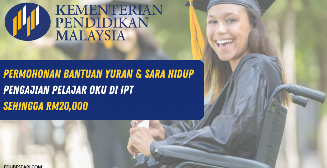 Permohonan Bantuan Yuran & Sara Hidup Pengajian Pelajar OKU Di IPT Sehingga RM20,000