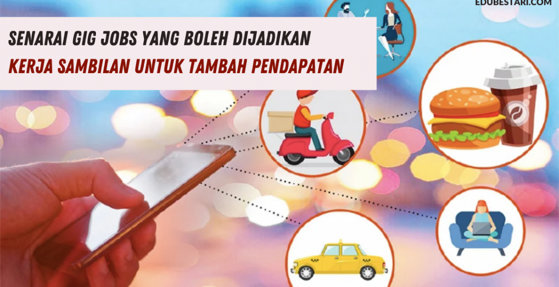 Senarai Gig Jobs Yang Boleh Dijadikan Kerja Sambilan Untuk Tambah Pendapatan