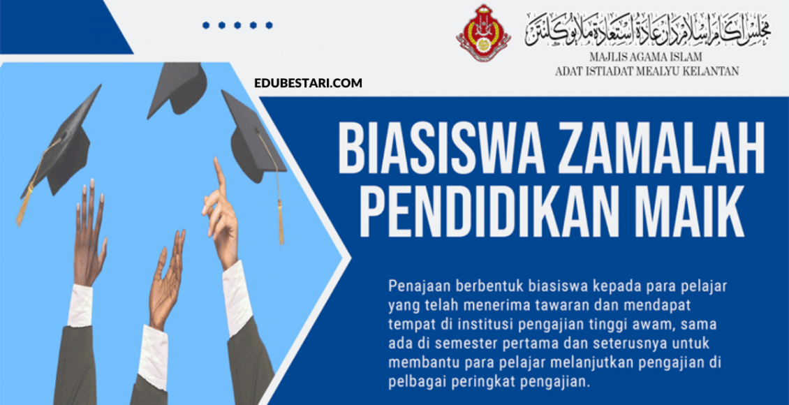 Tawaran Biasiswa Zamalah Pendidikan MAIK Untuk Melanjutkan Pengajian Ke IPT