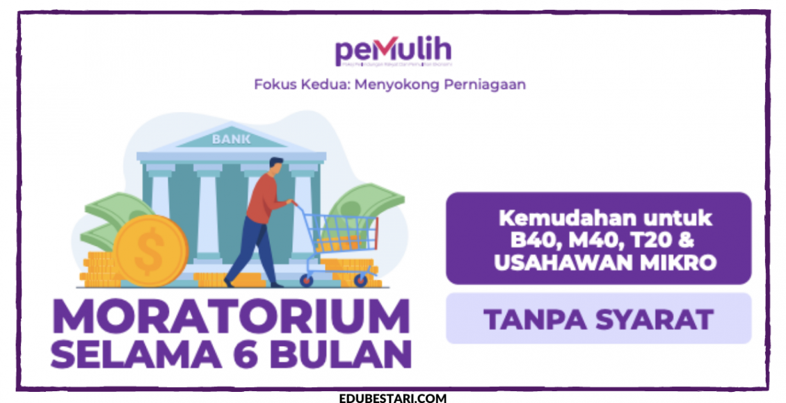 PEMULIH: Moratorium Bayaran Balik Pinjaman Bank 6 Bulan Tanpa Syarat, Mohon Pada Julai 2021