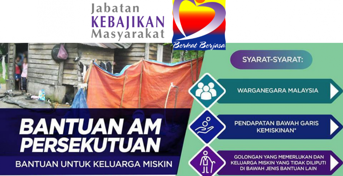 Cara Mohon Bantuan Am Persekutuan/ Negeri JKM Sehingga RM350 Sebulan Setiap Keluarga