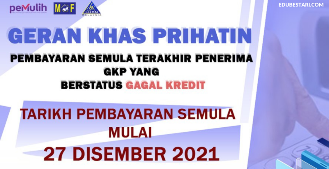 Tarikh Pembayaran Semula Terakhir Penerima GKP Yang Berstatus Gagal Kredit