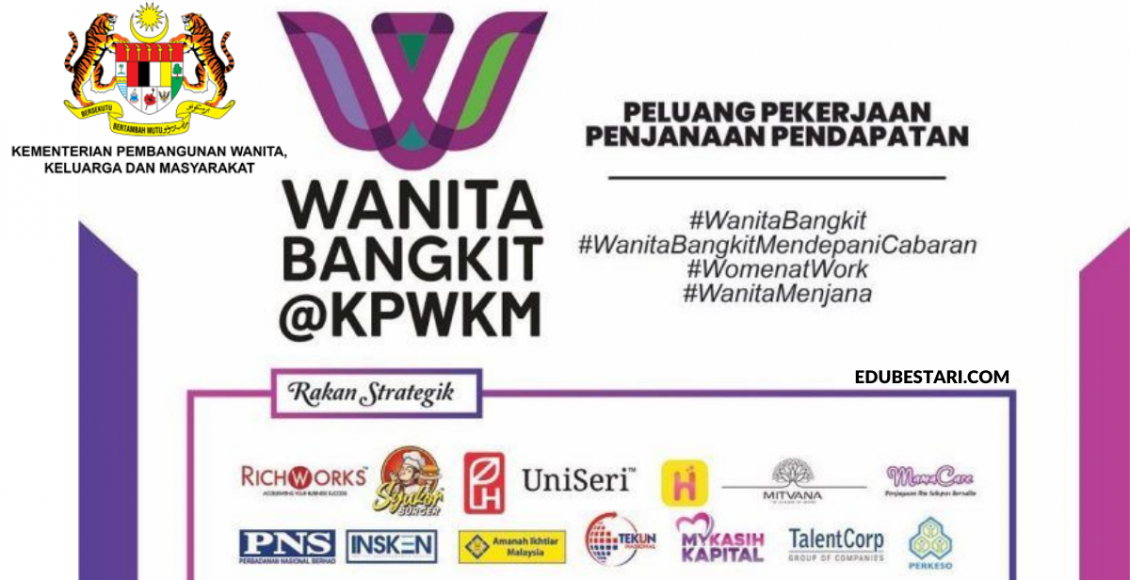 Daftar Inisiatif Wanita Bangkit@KPWKM. Peluang Pekerjaan & Perniagaan Buat Wanita Disediakan
