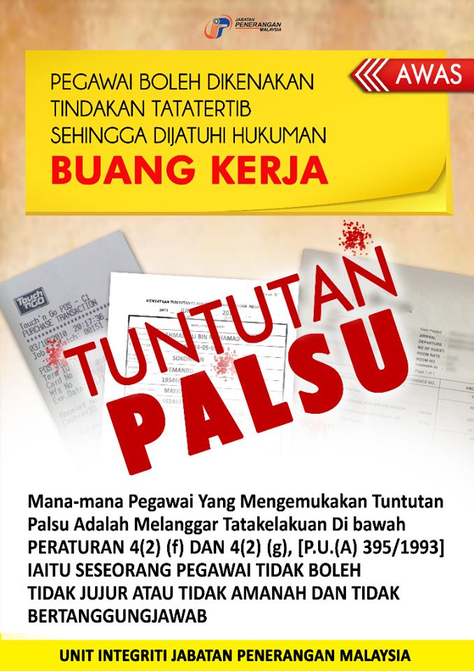 Tahu Tak Membuat Tuntutan Palsu Boleh Menyebabkan Anda Di Buang 