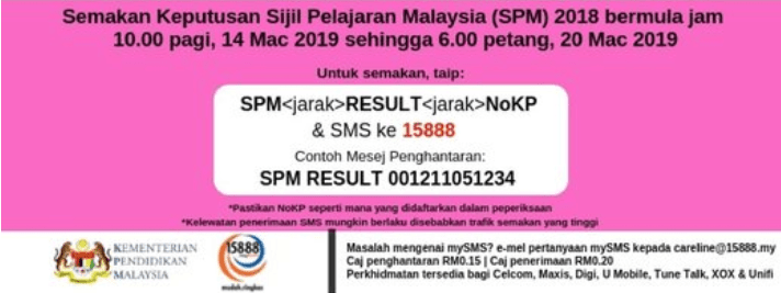 Cek result spm 2020