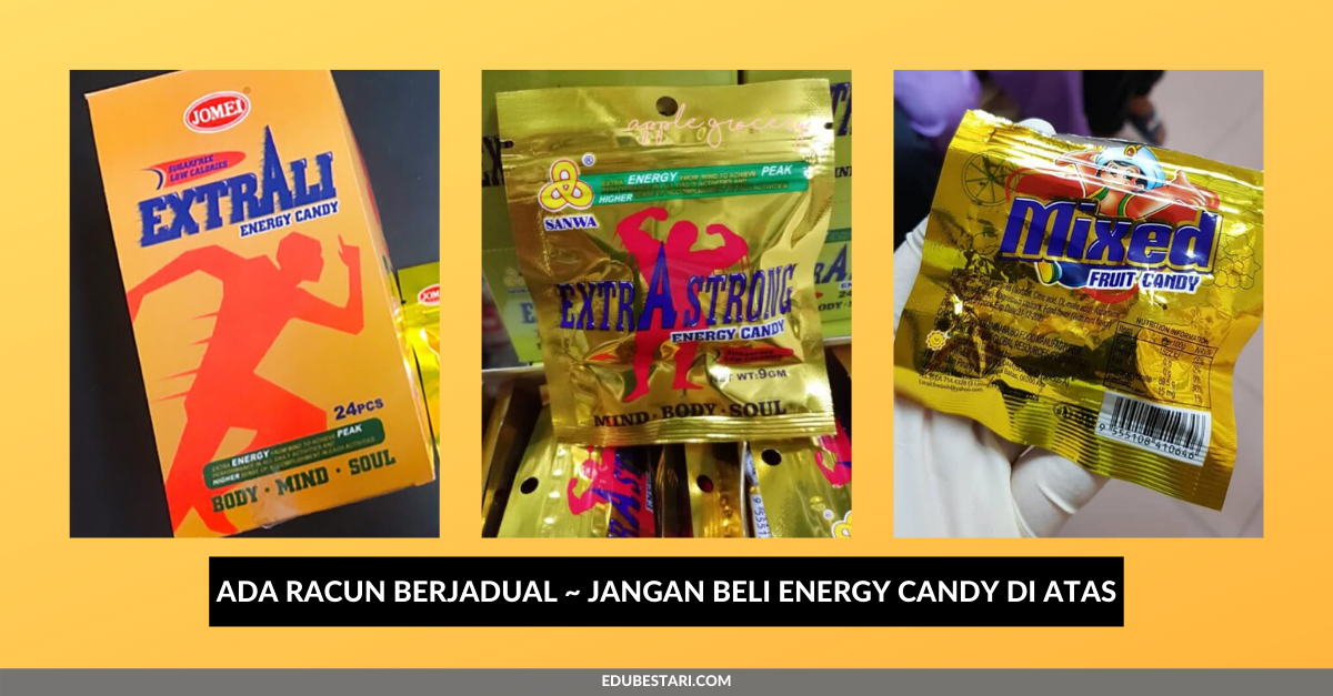 'Energy Candy' Ada Racun Berjadual Ubat Mati Pucuk 