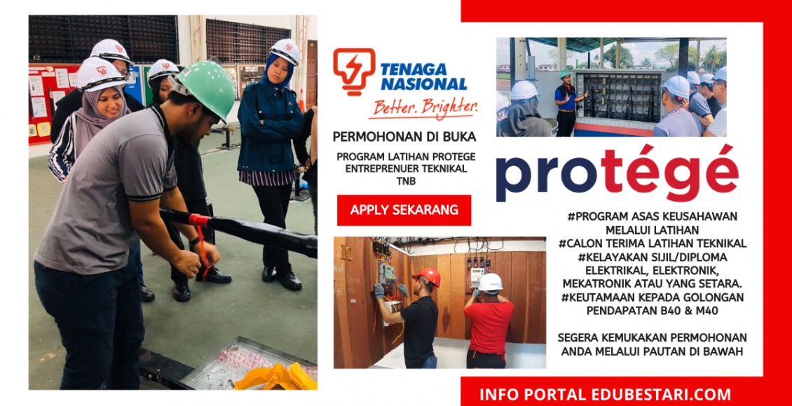 Permohonan Program Latihan Protege Entreprenuer Teknikal TNB Di Buka