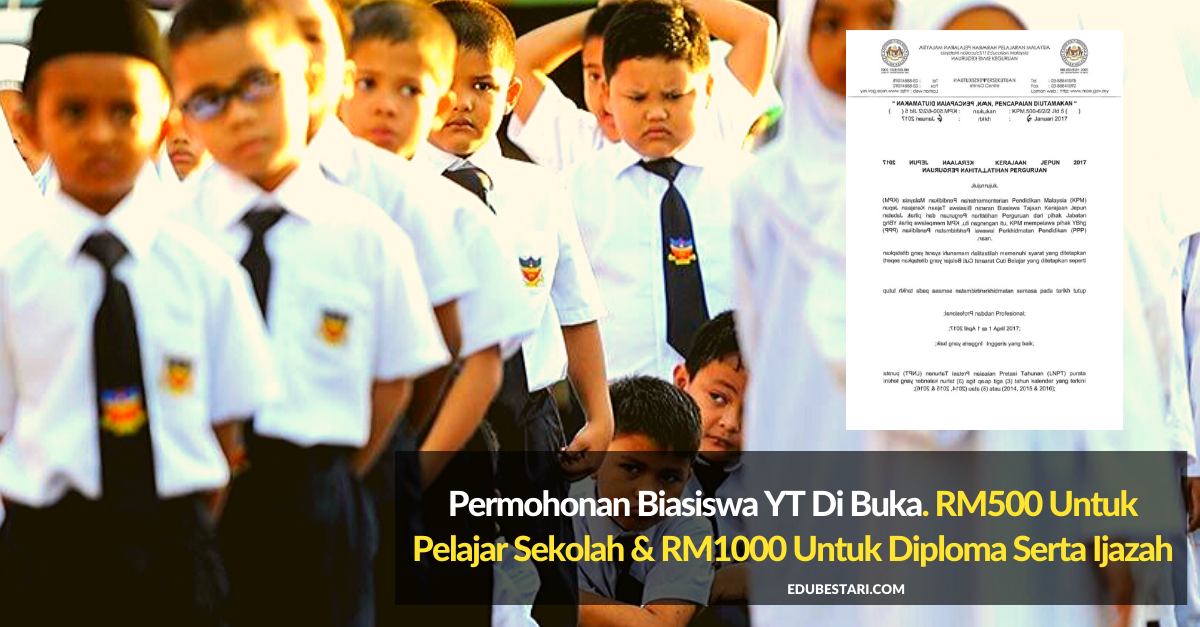 Tawaran Biasiswa Yayasan Terengganu Tahun 2020 - Edu Bestari