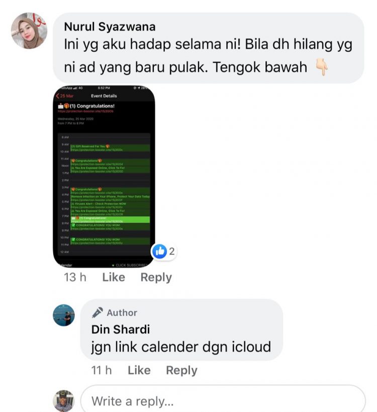Awas Pengguna iPhone! Jangan Klik Notification Calendar Begini Jika Tak Nak Wang Dalam Akaun Bank Anda Hilang