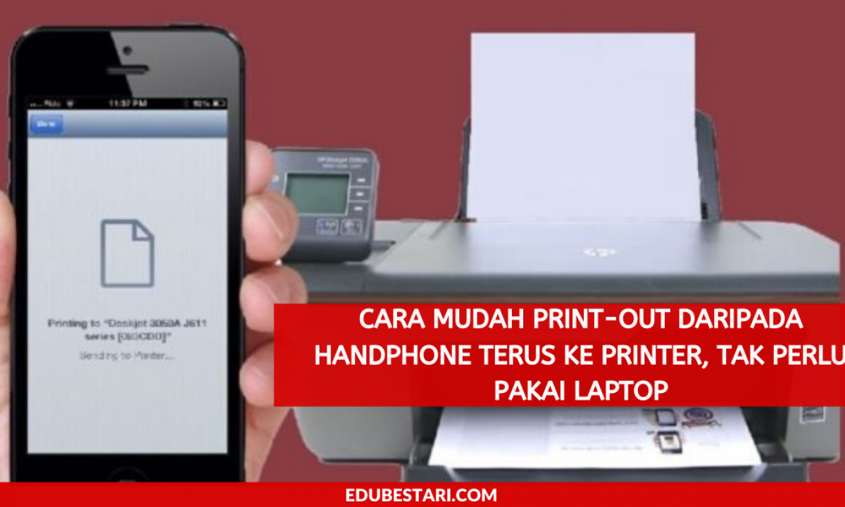 cara nak print guna phone