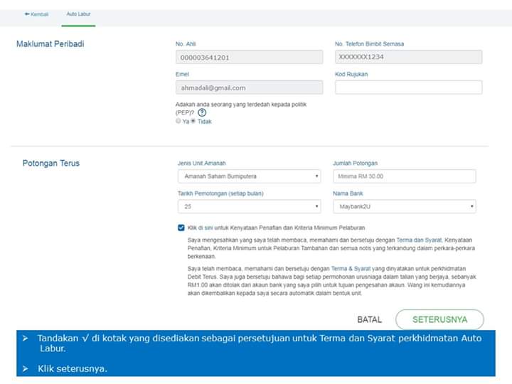 Cara Setkan Potongan Simpanan Bulanan Dari Akaun Bank Ke ASB Melalui Auto Labur ASB. Mudah dan Cepat Untuk MenyimpanCara Setkan Potongan Simpanan Bulanan Dari Akaun Bank Ke ASB Melalui Auto Labur ASB. Mudah dan Cepat Untuk Menyimpan
