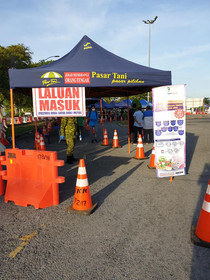 Orang Perlis Patut Bangga. Sistem Jual Beli Pasar Tani PKP Perlis Sangat Teratur Jamin Keselamatan Semua