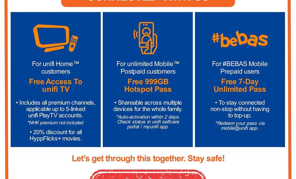 TM Lanjutkan Lagi Semua Inisiatif PKP Untuk Unifi Broadband & Unifi Mobile