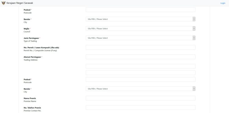 Cara Mendaftar Permit Bantuan Sarawakku Sayang ‘Online’ Bagi Penjaja Tidak Berlesen