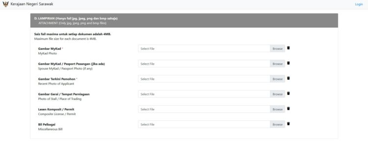 Cara Mendaftar Permit Bantuan Sarawakku Sayang ‘Online’ Bagi Penjaja Tidak Berlesen