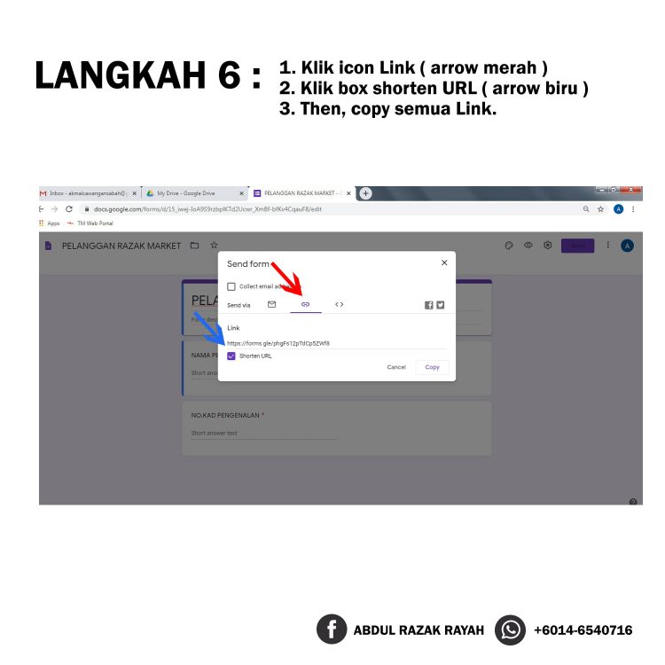 Cara Paling Mudah Buat QR Code Link Terus Ke Google Form