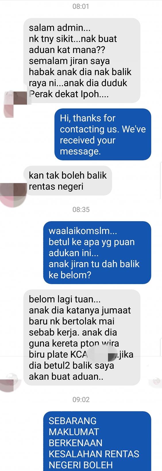 Jiran Anda Rentas Negeri Balik Beraya? Ini Senarai No Hotline Untuk Anda Buat Report