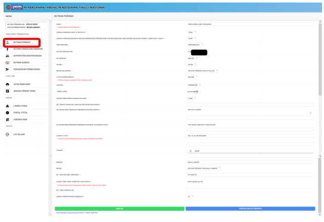 PTPTN Login. Pendaftaran Permohonan Pinjaman PTPTN