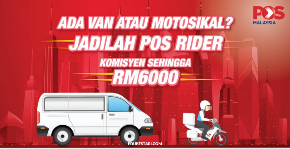 Permohonan Ejen Pos Rider Pos Laju Di Buka