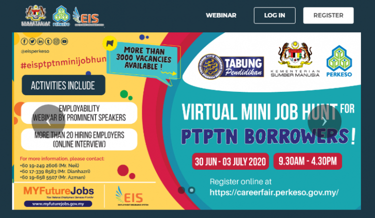 4,609 Jawatan Kosong Ditawarkan Khas Kepada Peminjam PTPTN Melalui Virtual Mini Job Hunt
