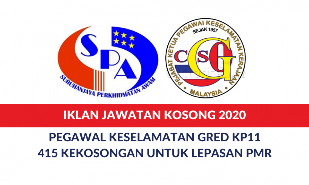 Iklan Jawatan Pegawal Keselamatan Gred Kp11 415 Kekosongan Untuk Lepasan Pmr Edu Bestari