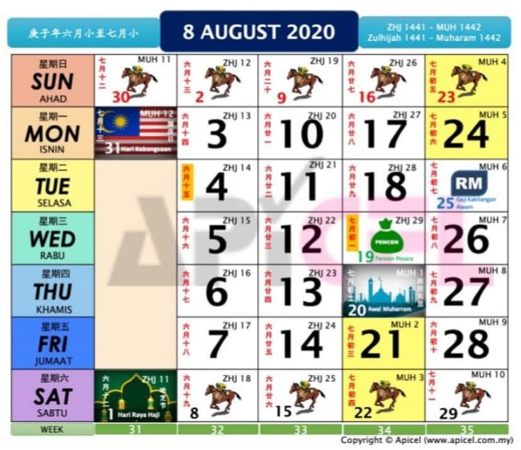 Kalender Kuda 2020 Semak Kemaskini Kalender Cuti Sekolah Baru Edu Bestari