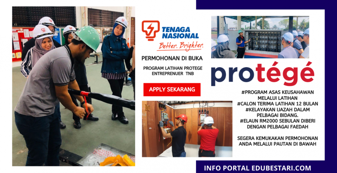Permohonan Protege Ready To Work TNB di Buka / Elaun Bulanan RM2000 Untuk Graduan