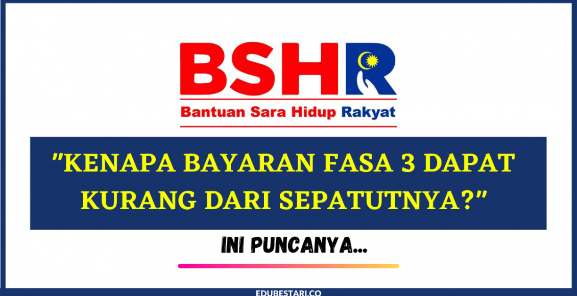 "kenapa bayaran fasa 3 dapat kurang dari sepatutnya?"