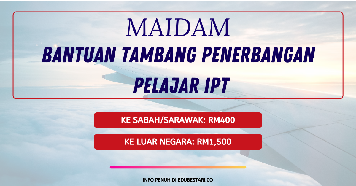 Mohon Bantuan Tambang Penerbangan Pelajar IPT Ke Sabah 