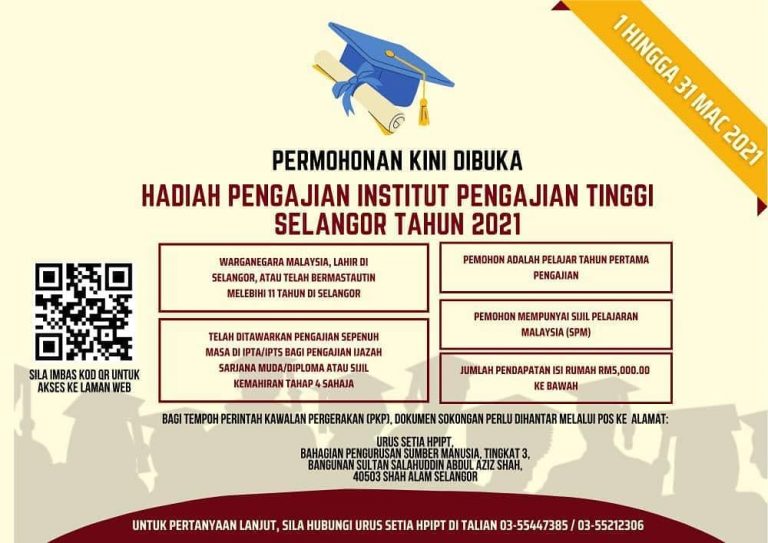 Permohonan Hadiah Kemasukan Ke IPT (HPIPT) 2021 Kini ...