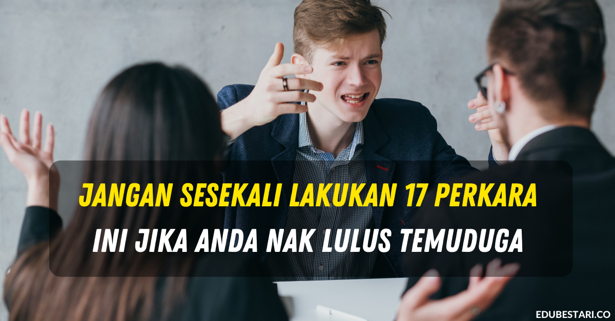 Jangan Sesekali Lakukan 17 Perkara Ini Jika Anda Nak Lulus 