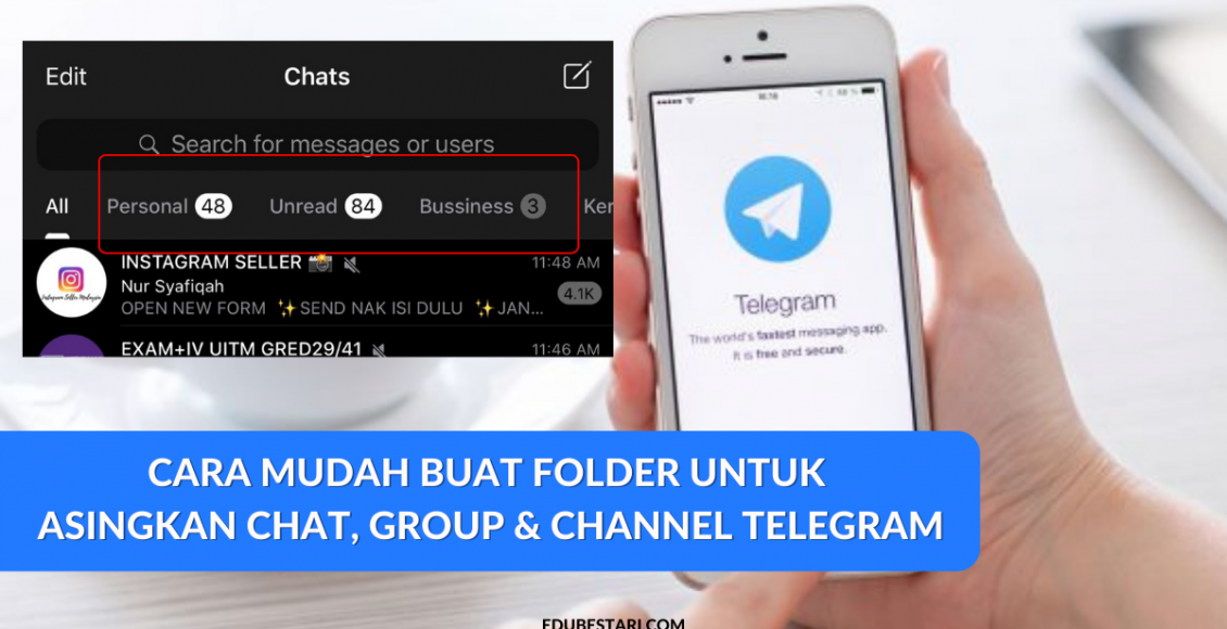 Lebih Teratur, Ini Cara Mudah Buat Folder Untuk Asingkan Chat, Group & Channel Telegram