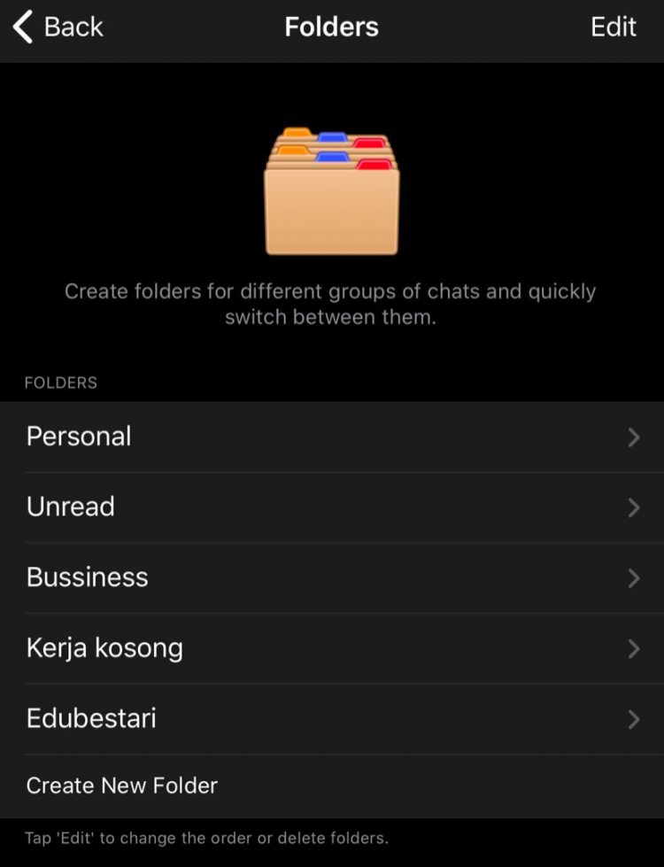 Lebih Teratur, Ini Cara Mudah Buat Folder Untuk Asingkan Chat, Group & Channel Telegram