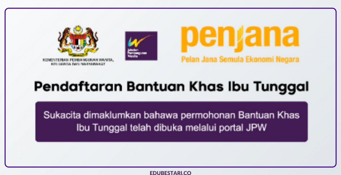 Permohonan Baru Bantuan Khas Ibu Tunggal RM300 Bagi Permohonan Ditolak