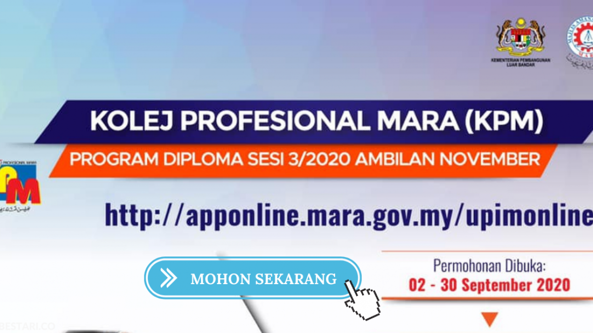 Permohonan Kolej Profesional Mara 2021